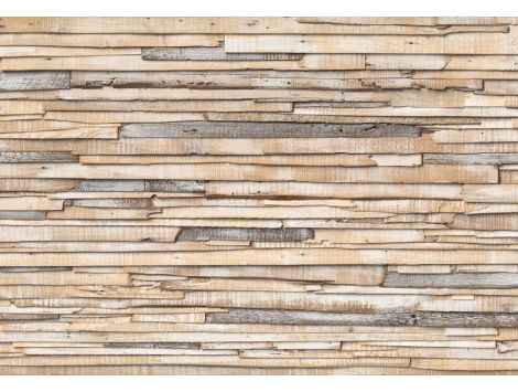 Photomural Whitewashed Wood