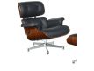 Armchair + Ottoman CHARLES EAMES INOX