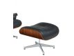 Armchair + Ottoman CHARLES EAMES INOX