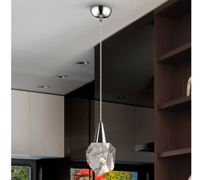 CEILING LAMP AQUARIA CROMO