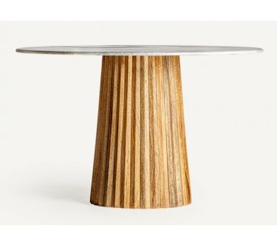 ROUND DINNING TABLE PLISSÉ I