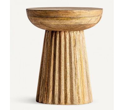 ROUND SIDEE TABLE PLISSÉ