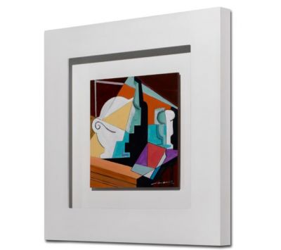 Quadro Bodegón cubista 01